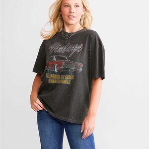Vintage American Muscle Car Rhinestone T-Shirt
